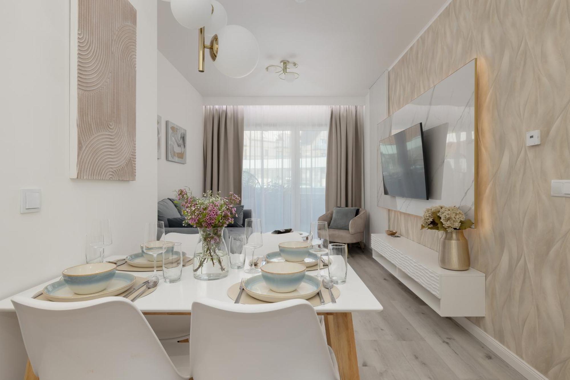 Baltic Waves Resort Apartment A012 Free Parking เมียนซิดดรอแย ภายนอก รูปภาพ